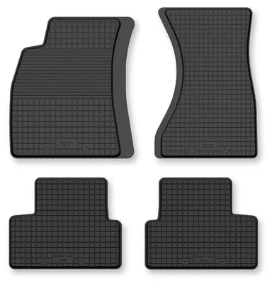 Produktbild von Gummi-Fußmatten für Audi A4 B9 2015- (Limousine/Kombi/Van) – 4-tlg, Schwarz, Semi-Universal, angepasst – Wielganizator Semi-Universal