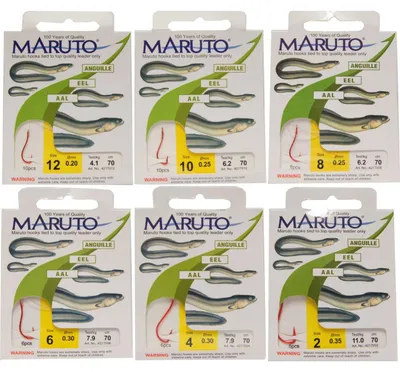 Produktbild von Maruto Aalhaken Aal Haken Aalangeln Wurmhaken, Größe:10