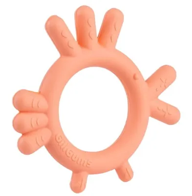 Produktbild von Beißring baby KinderBeißring Huhn Pfirsich Beißringe GiliGums