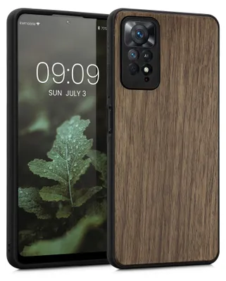 Produktbild von kwmobile Handyhülle für Xiaomi Redmi Note 11 Pro / Note 11 Pro (5G) / Note 12 Pro (4G) Hülle Holz - Case mit TPU Bumper - Stoßfestes Hardcase -
