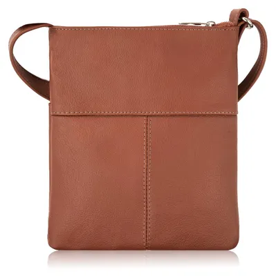 Produktbild von Damen Posttasche aus Naturleder cognac Abruzzo ABR-49-CG