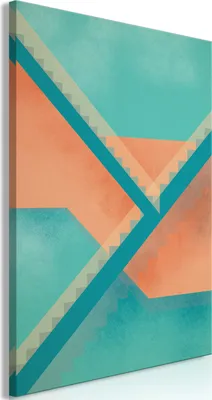 Produktbild von Italienischer Leinwand Leinwandbild - Stairs Composition (1 Part) Vertical 20x30 cm Abstrakt d-A-0117-b-a