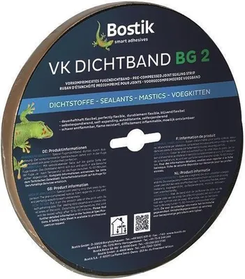 Produktbild von Bostik Dichtband BG 2 Kompriband 15x6-30 5m 15x30 mm schwarz Fugen Quellband