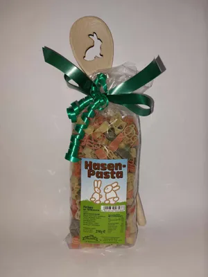 Produktbild von Motivnudeln mit Kochlöffel: Hasen, 250g Nudeln + Löffel, Holzlöffel, Kaninchen, Geschenkidee