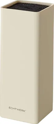 Produktbild von ECHTWERK EW-MB-0105 Universal-Messerblock Square mit Borsteneinsatz, Creme, Kunststoff