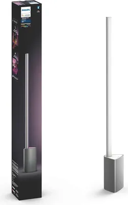Image de Philips Hue Hue Smart LED Signe lampe de table, Lumière blanche et couleur, Compatible Bluetooth et Zigbee, Compatible Alexa et Google Home.