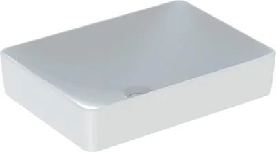 Zdjęcie produktu dla Geberit VariForm umywalka nablatowa prostokątna, 550 x 400 mm, bez otworu na baterię, bez przelewu, biała