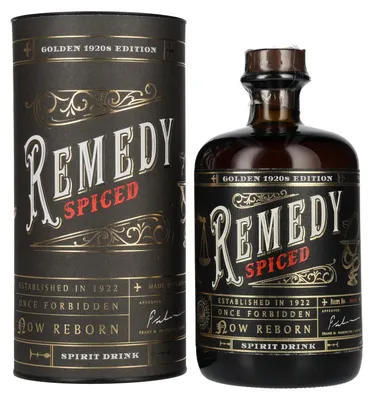 Image de Remedy Spiced Spirit Drink Golden 1920s Edition 41,5% Vol. 0,7l en boîte cadeau