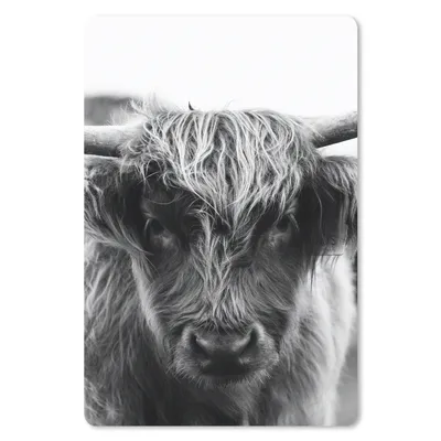 Produktbild von MuchoWow® Mauspad Mousepad Schottischer Highlander - Kuh - Gras - Tiere - Natur 18x27 cm - Mousepads - Maus Mat - Pad - Mausunterlage