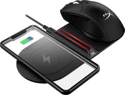 Zdjęcie produktu dla HyperX ChargePlay Base - słuchawki, mysz, smartfon - czarny AC, bezprzewodowe ładowanie wewnętrzne USB
