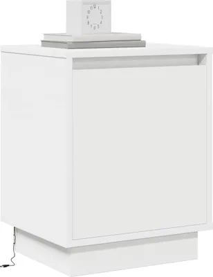Obrázek produktu pro vidaXL Noční stolek bílý 39 x 34,5 x 50 cm Materiál na bázi dřeva