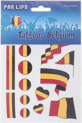 Produktbild von Belgien Tattoos für Erwachsene -