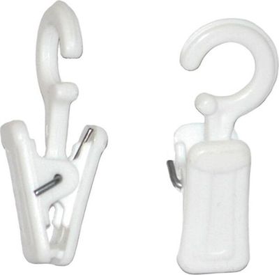 Gardinenrollen Innenlaufrollen T-Rollringe Vorhang Clips - Auswahl: Vorhang Clips - Menge: 10