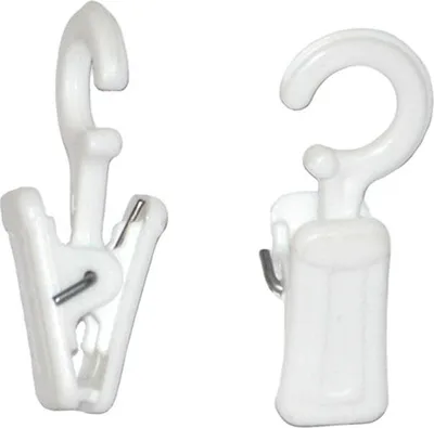 Produktbild von Gardinenrollen Innenlaufrollen T-Rollringe Vorhang Clips - Auswahl: Vorhang Clips - Menge: 10