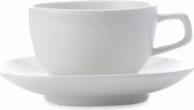 Produktbild von Maxwell & Williams Bisou Espressotasse mit Untertasse, Mokkatasse, Kaffeetasse, Porzellan, Weiß, P73310