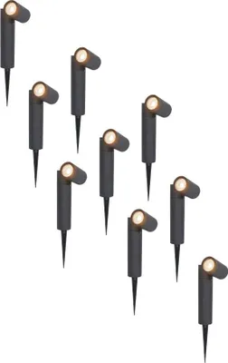 Image de HOFTRONIC - Spot à piquet LED jardin 4W 345lm 2700K IP65 Noir Dimmable