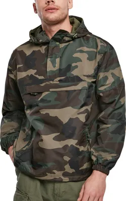 Image de Brandit - WINDBREAKER Pull-Over Windjacke wood camo - XL