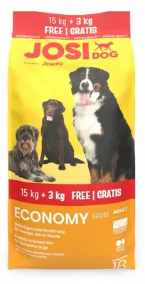 Imagen del producto de JOSERA JosiDog Economy: alimento seco para perros, 15 kg + 3 kg