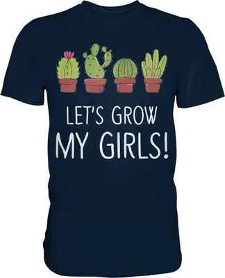 Produktbild von Sukkulenten Kakteen Pflanzen Kaktus T-Shirt – Navy / 4XL