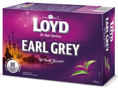 Produktbild von Loyd Earl Grey Schwarztee 80 Beutel