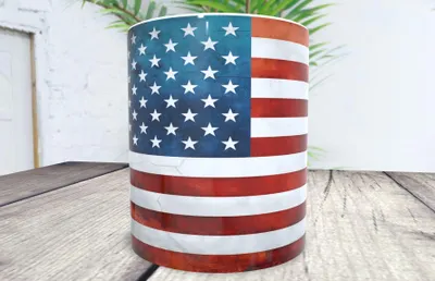 Kaffeetasse mit US-Flagge, 350 ml, Keramik, spülmaschinenfest