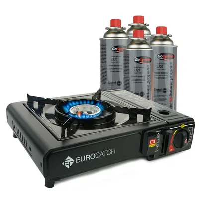 Obrázok produktu pre Plynový varič Eurocatch so 4 plynovými bombami