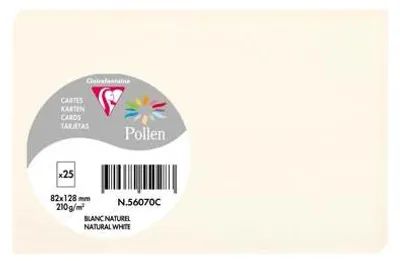 Image de Pollen by Clairefontaine Carte-lettre 82 x 128 mm blanc nature