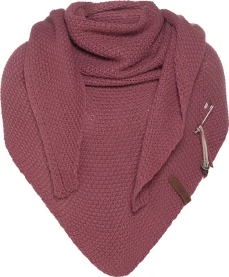 Produktbild von Knit Factory Coco Dreiecksschal - Stone Red - 190x85 cm
