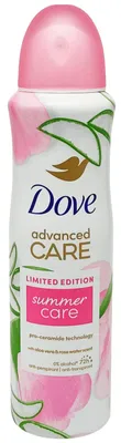Produktbild von Dove Limited Edition SUMMER CARE 150ml – Aloe Vera & Rosenwasser Duft – 72h Advanced Care Anti-Transpirant