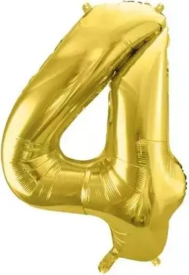 Obrázek produktu pro Balon foliowy jasnozłoty satynowy 72 cm PartyDeco