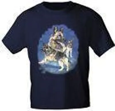 Produktbild von T-Shirt mit Print - Schäferhund - 09992 marine - ©Kollektion Bötzel - Gr. S-XXL Größe - L