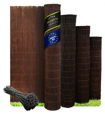 Immagine prodotto di Wicker garden Premium Tappeto in vimini impregnato 100 x 400 cm - protezione naturale per giardino, balcone e terrazza - protezione dal vento e dal sole, tappeto frangivista recinzione da giardino - 60 misure