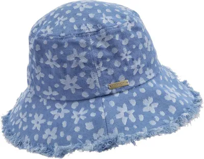 Seeberger Jeansstoff Fischerhut in blau