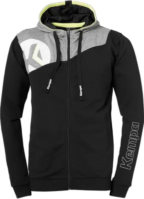Produktbild von Kempa Handball Core 2.0 Freizeit Herren Kapuzenjacke Sportjacke Jacke schwarz grau Gr XXL