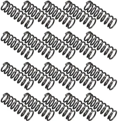 Obrázek produktu pro Černé drátěné pružiny, vnější průměr 10 mm, délka 30 mm, průměr drátu 1,2 mm