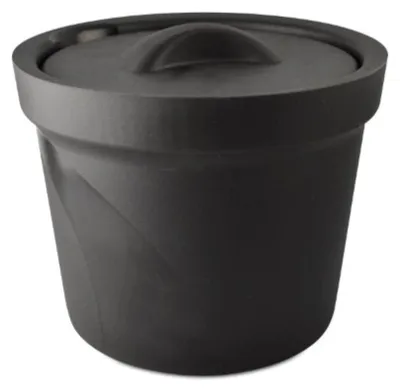 Eiswürfelbehälter 4,0 L schwarz mit Deckel, stapelbar