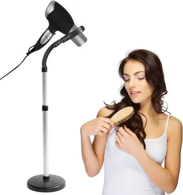 Produktbild von Föhnstandhalter mit Bürstenhalter - Flexibel und Praktisch