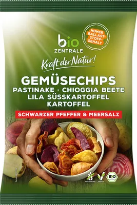Image de Chips de légumespoivre sel de mer croustillantes et savoureuses 80g
