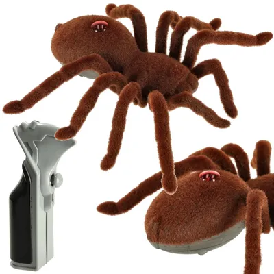 Zdjęcie produktu dla PAJĄK TARANTULA ZDALNIE sterowany robot z pilotem LED duża zabawka dla dzieci realistyczny pająk na pilota