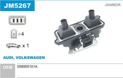 Produktbild von JANMOR JM5267 Zündspule