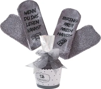 Produktbild von Handy Socken, Geschenke für Frauen, Wenn du das lesen kannst, bring mir mein Handy, lustige Socken mit Spruch, Geburtstagsgeschenke, Gr. 36-43