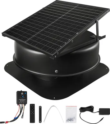 Obrázok produktu pre Solárne napájaný strešný ventilátor 50W termostat s diaľkovým ovládaním