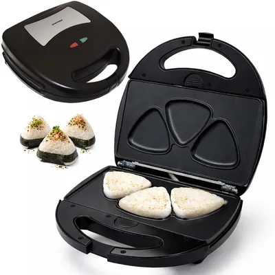 Produktbild von Syntrox Germany Onigiri Maker Masto 1300W Wechselplatten schwarz