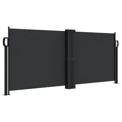 Image de Store latéral extensible Noir 100x600 cm