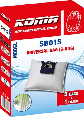 Obrázek produktu pro KOMA SB01S - Sada 25ks sáčků do vysavačů Electrolux, AEG, kompatibilní se sáčky typu S-BAG
