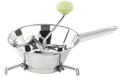 Produktbild von Barazzoni 80206502440 Passiergerät aus Edelstahl, 18/10, Durchmesser 24 cm, mit 3 Standfüßen