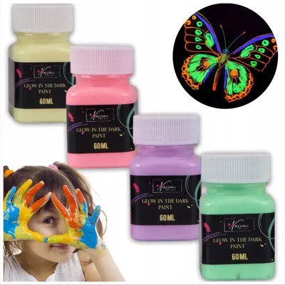 Produktbild von Arcydziele Leuchtende Acrylfarben Set - 4x60ml