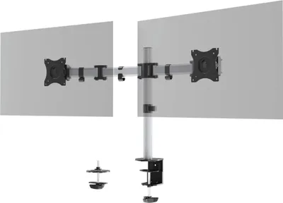 Immagine prodotto di DURABLE Braccio porta monitor da tavolo SELECT per 2 monitor, Argento, 509523