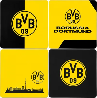 Produktbild von BVB Dortmund BVB Untersetzer 4er Set 0