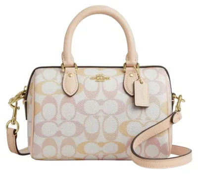 Obrázek produktu pro Dámská kabelka Coach Mini Rowan, crossbody, krémová/pastelově růžová
